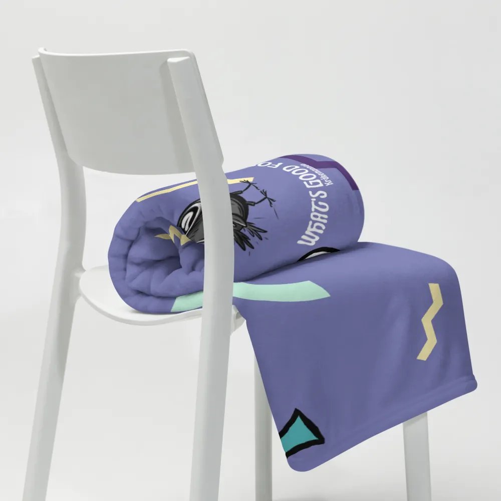 Throw Blanket 💜 I will focus my energy on what's good for me (127 × 153 cm) product image (8)