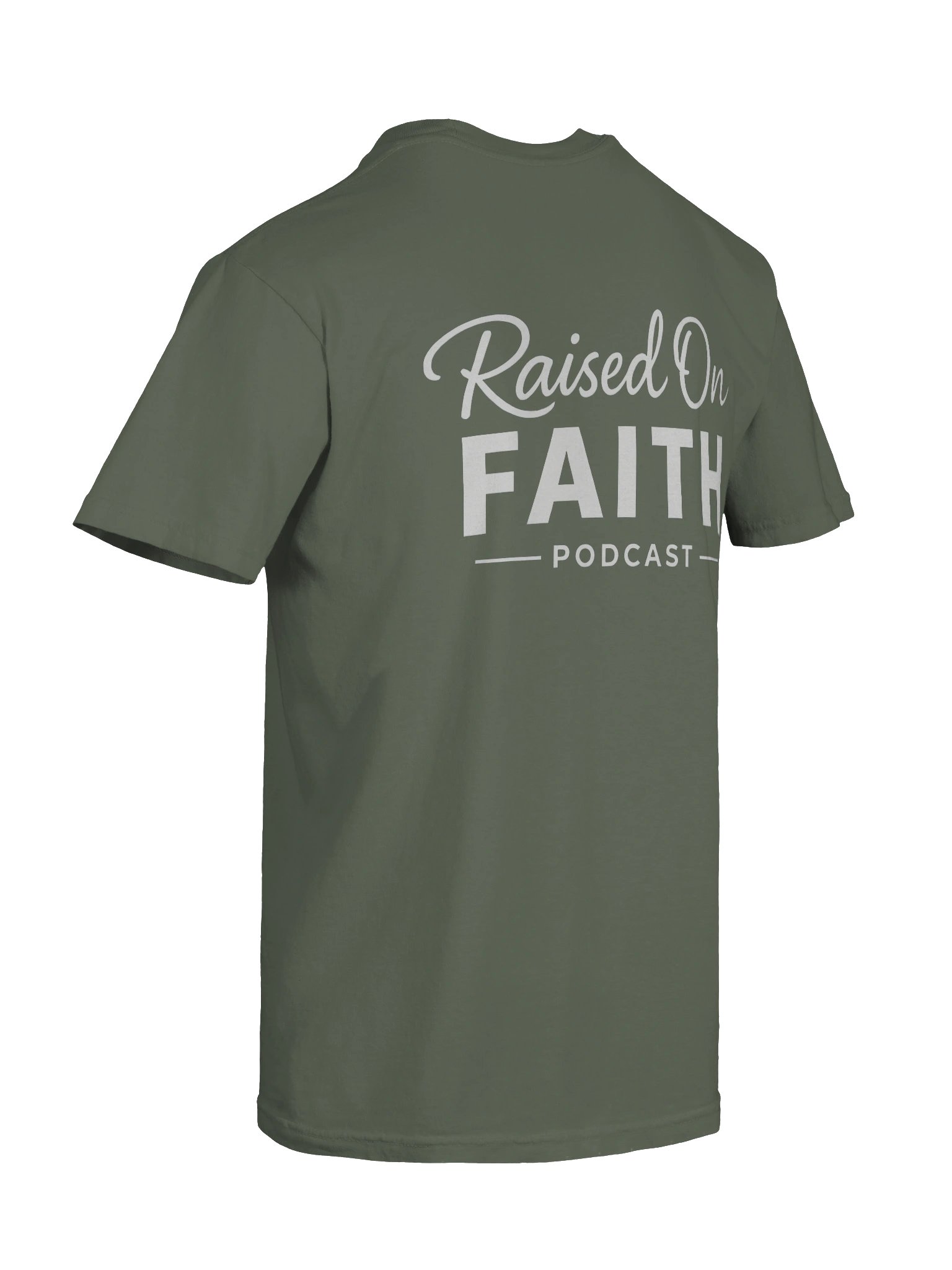Raised on Faith Tee - Green/White product image (8)