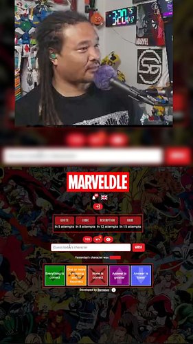 Comic Book Marveldle for Oct 11! Different Earths are still Earth... sigh.... 

Voting is still open!

https://tophost.org/20...