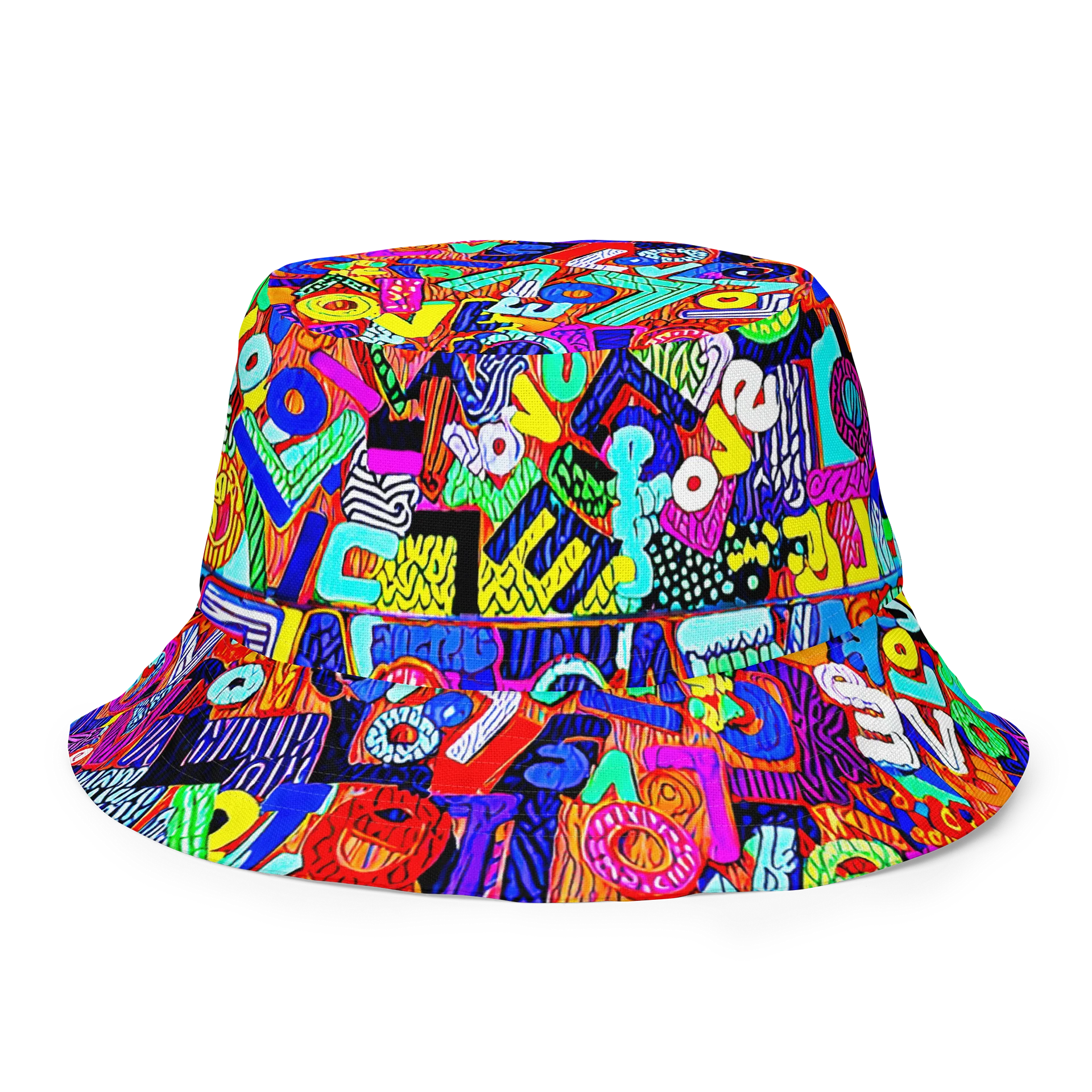 Neon Love Reversible Bucket Hat product image (3)