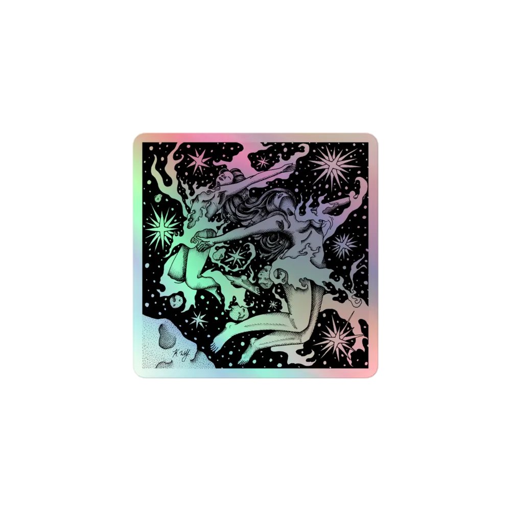 Gemini Zodiac, Holographic Sticker Sheet product image (1)