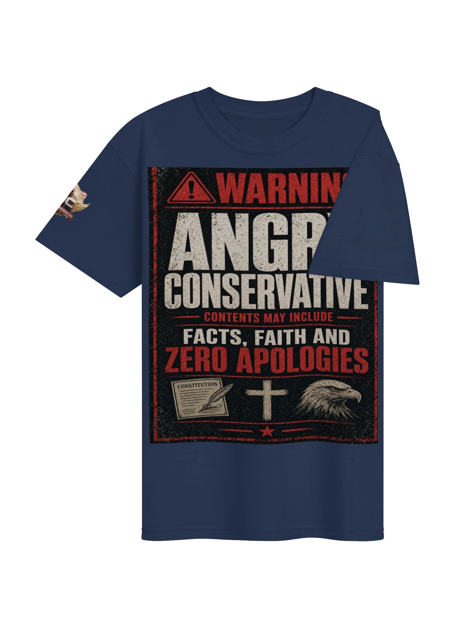 Warning T-shirt product image (4)