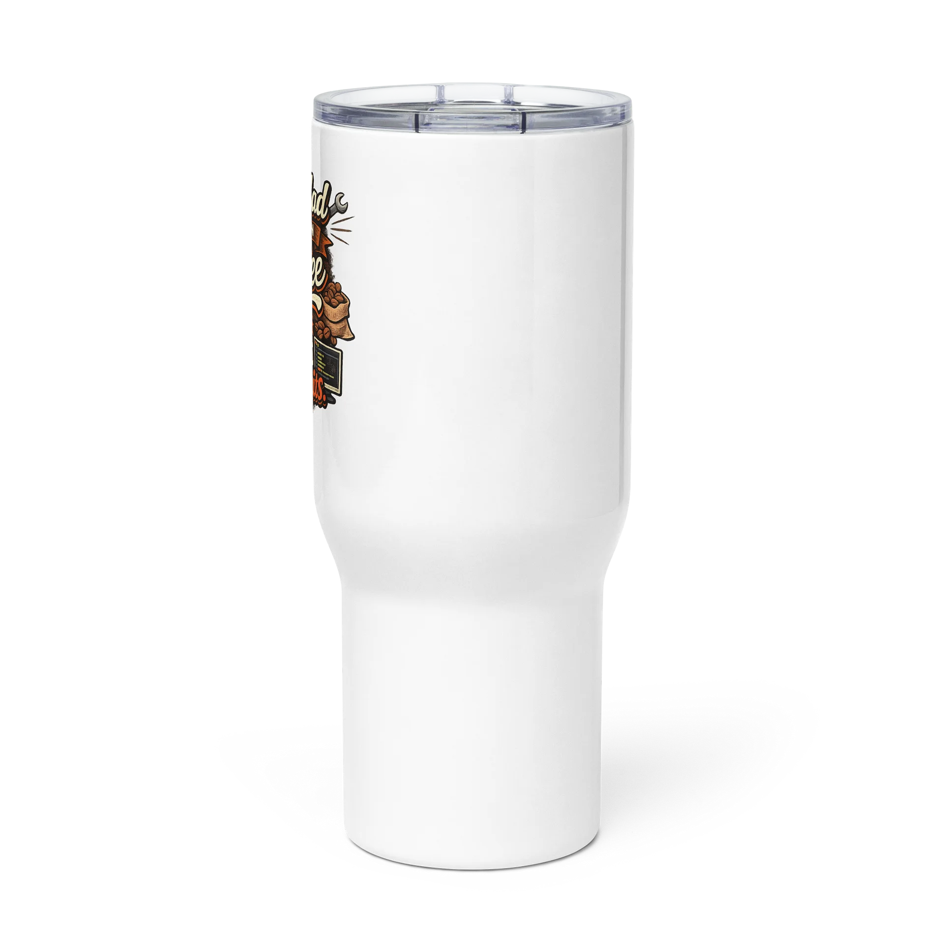 This Dad Runs on Coffee and Git Commits Travel Mug product image (2)