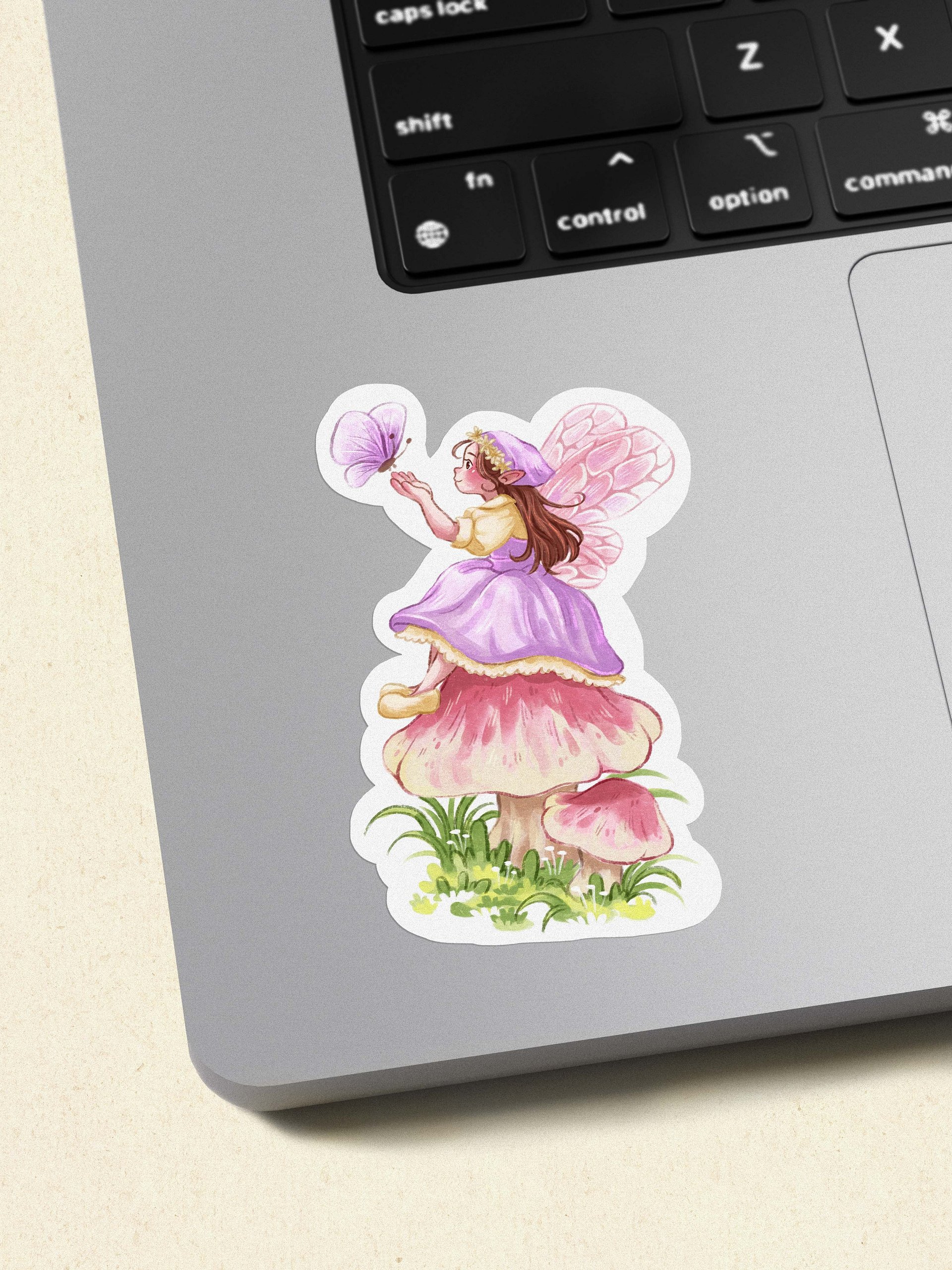 Fairy and Magical Butterfly - Sticker 3x3 product image (2)