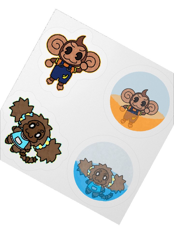 SILLY MONKEY STICKERS!! product image (2)