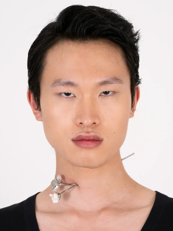 Silver Rose Choker product image (5)