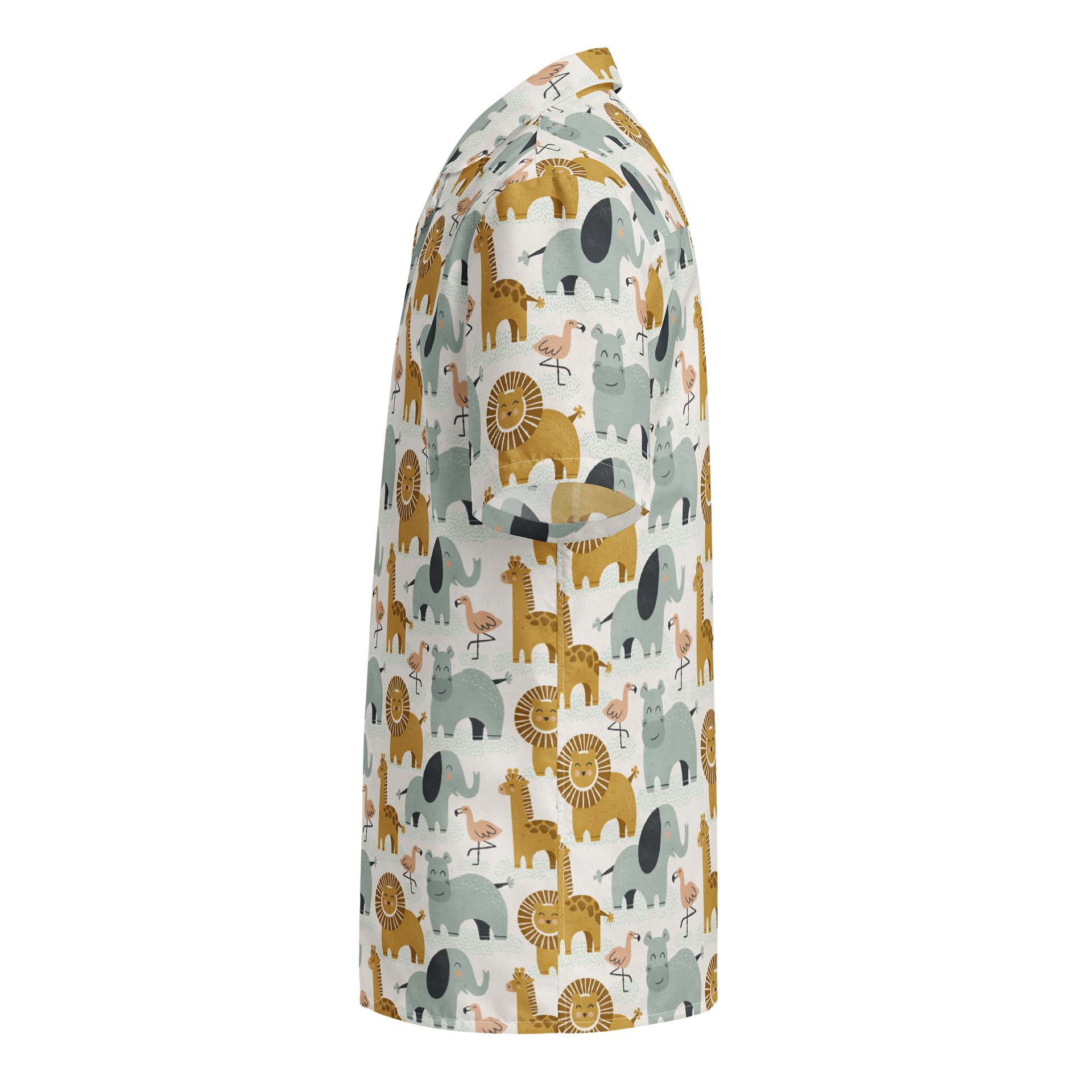 Retro Jungle Animals Hawaiian Shirt product image (3)