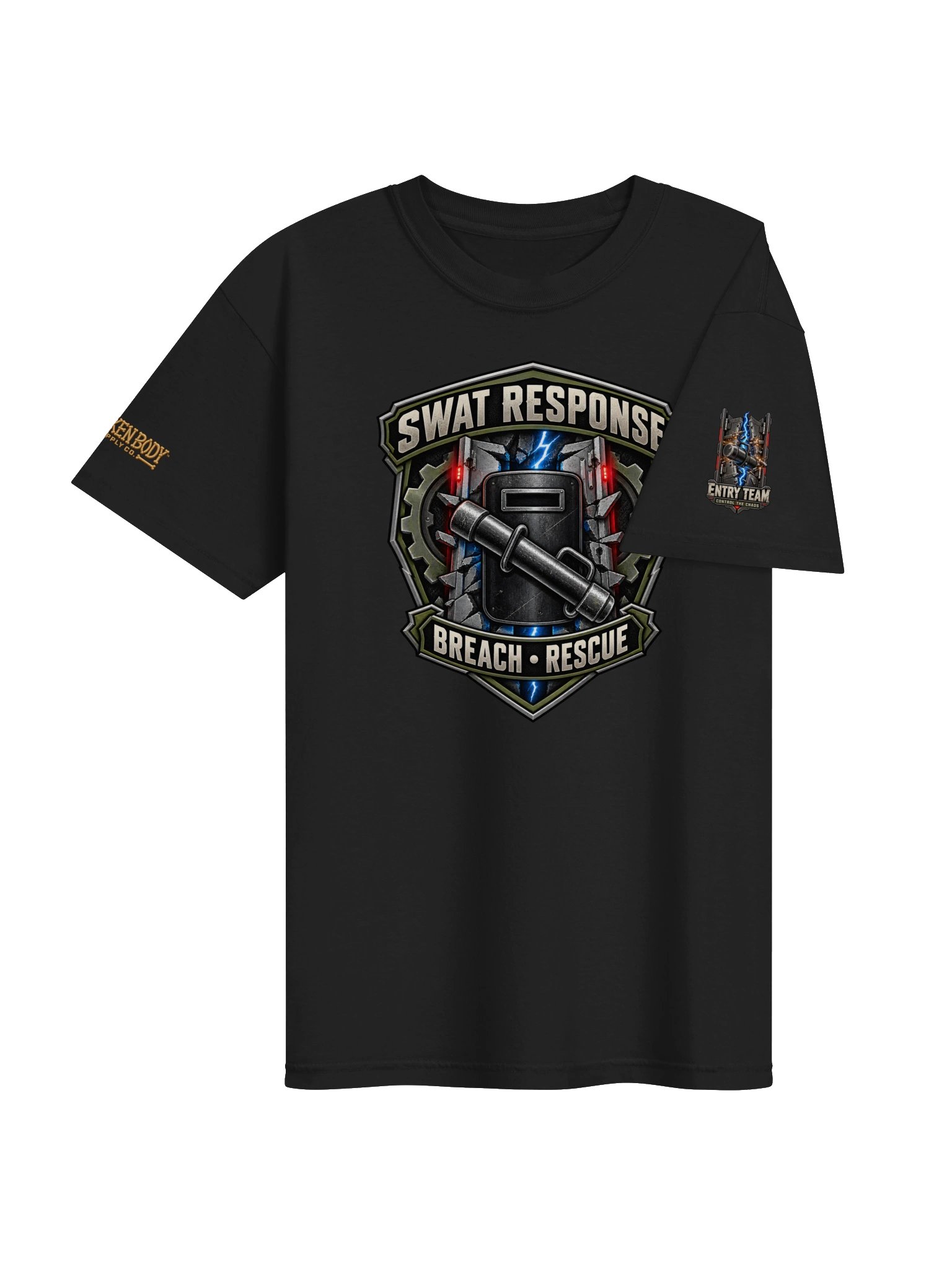 SWAT Shirt — Tactical Response “Control the Chaos” Front & Back Tee | Flat Out Broken™ product image (6)
