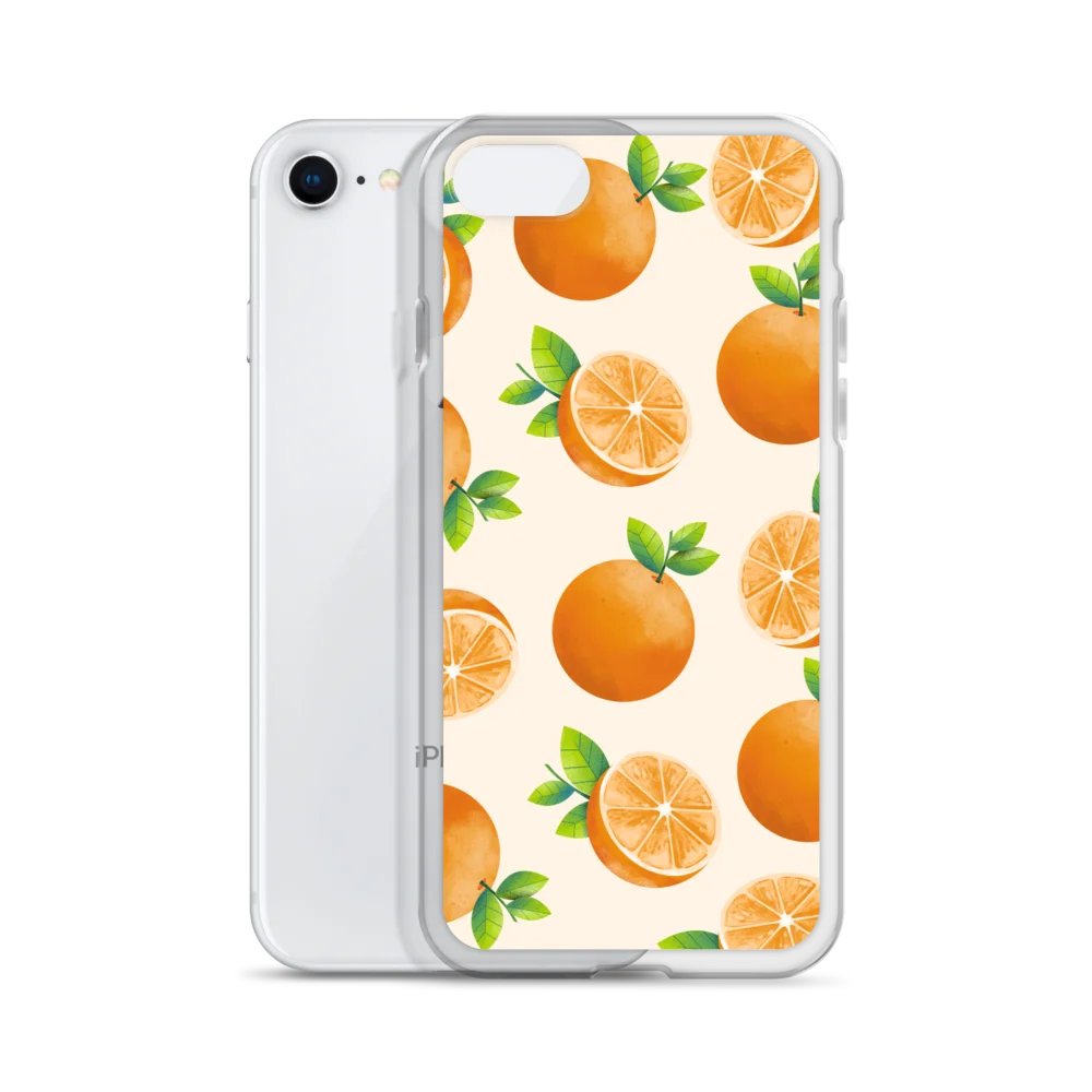 Citrus Tile Clear iPhone Case product image (55)