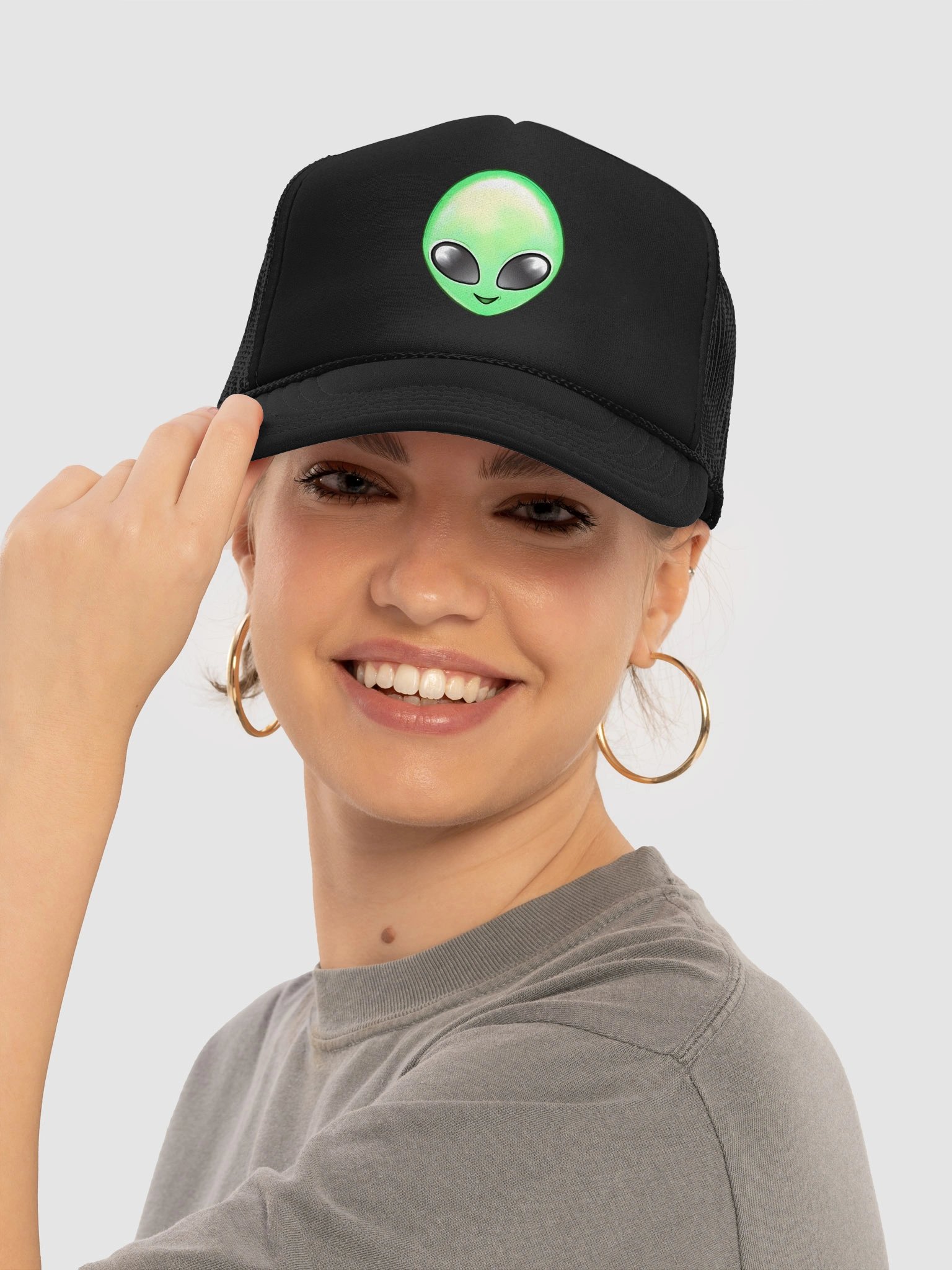Alien Abduction Y2K Foam Trucker Hat product image (5)
