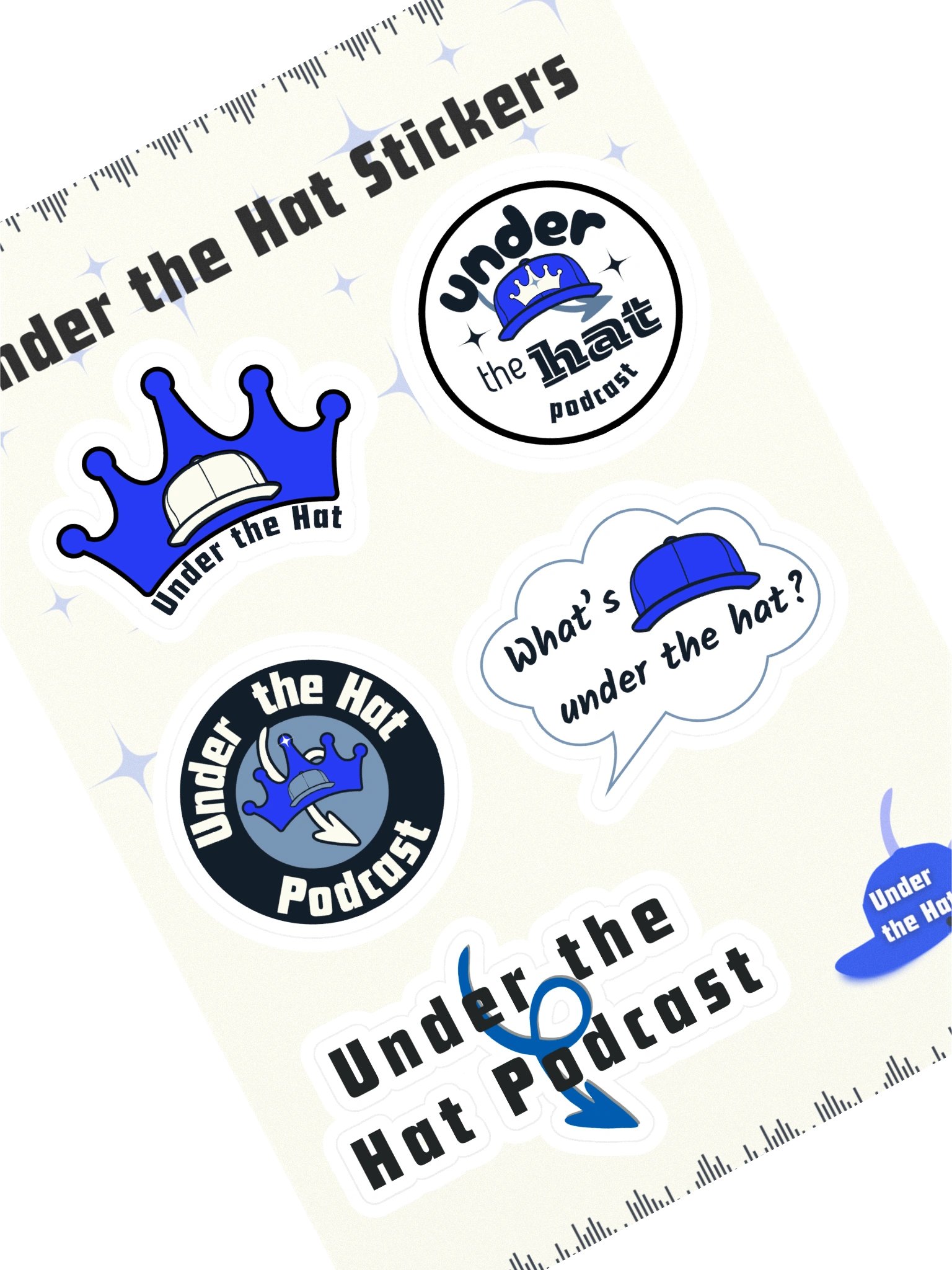 Under the Hat Sticker Sheet Option 2 product image (1)