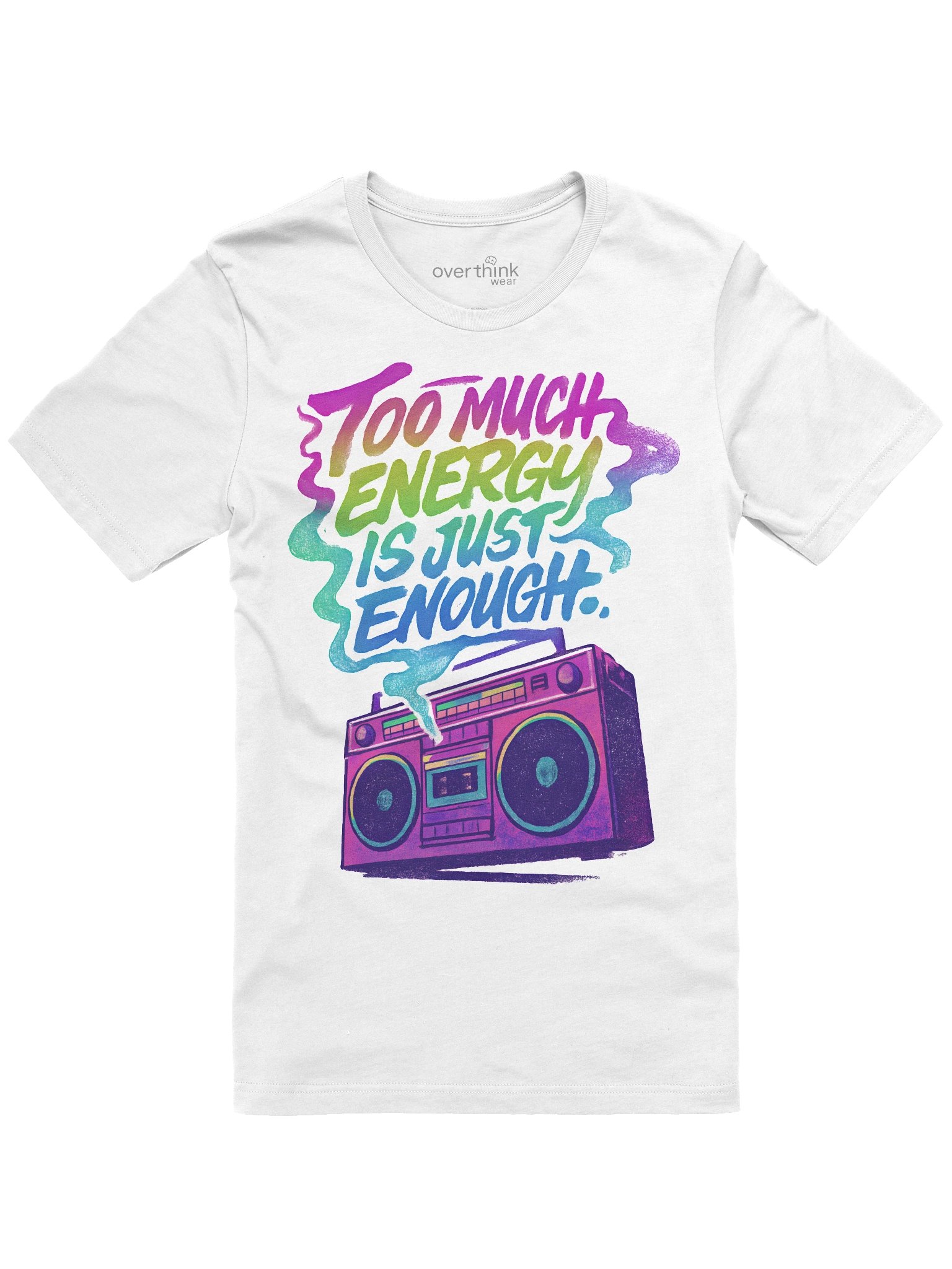 Vibe Heavy T-Shirt | Retro 80s Hip-Hop Overthink Wear Tee product image (1)