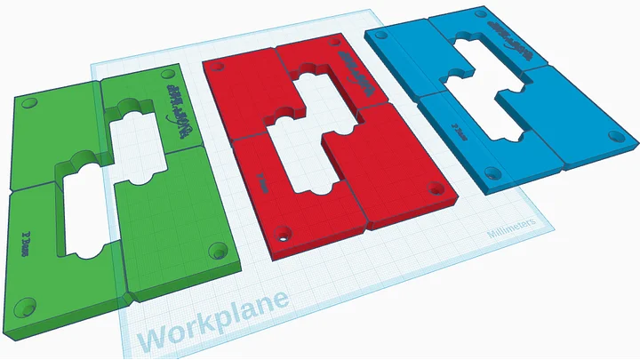 Precision Bass Guitar Style Pickup Routing Template (3D Print File) product image (2)