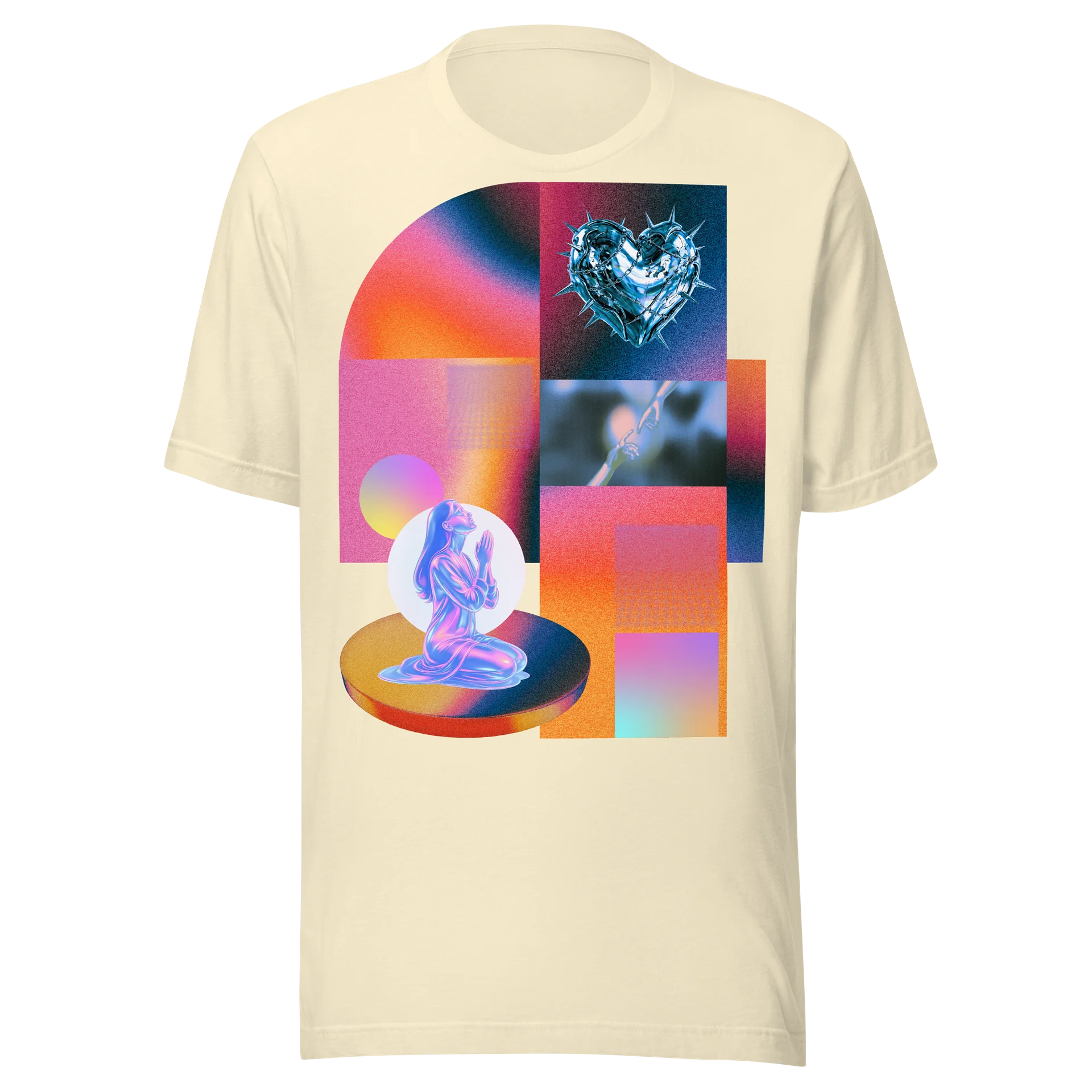 Neon Prayer Heart Collage Tee product image (1)