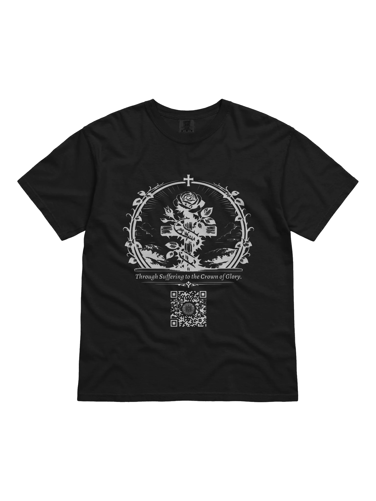 Rose and Thorns (White on Black/Color) product image (1)