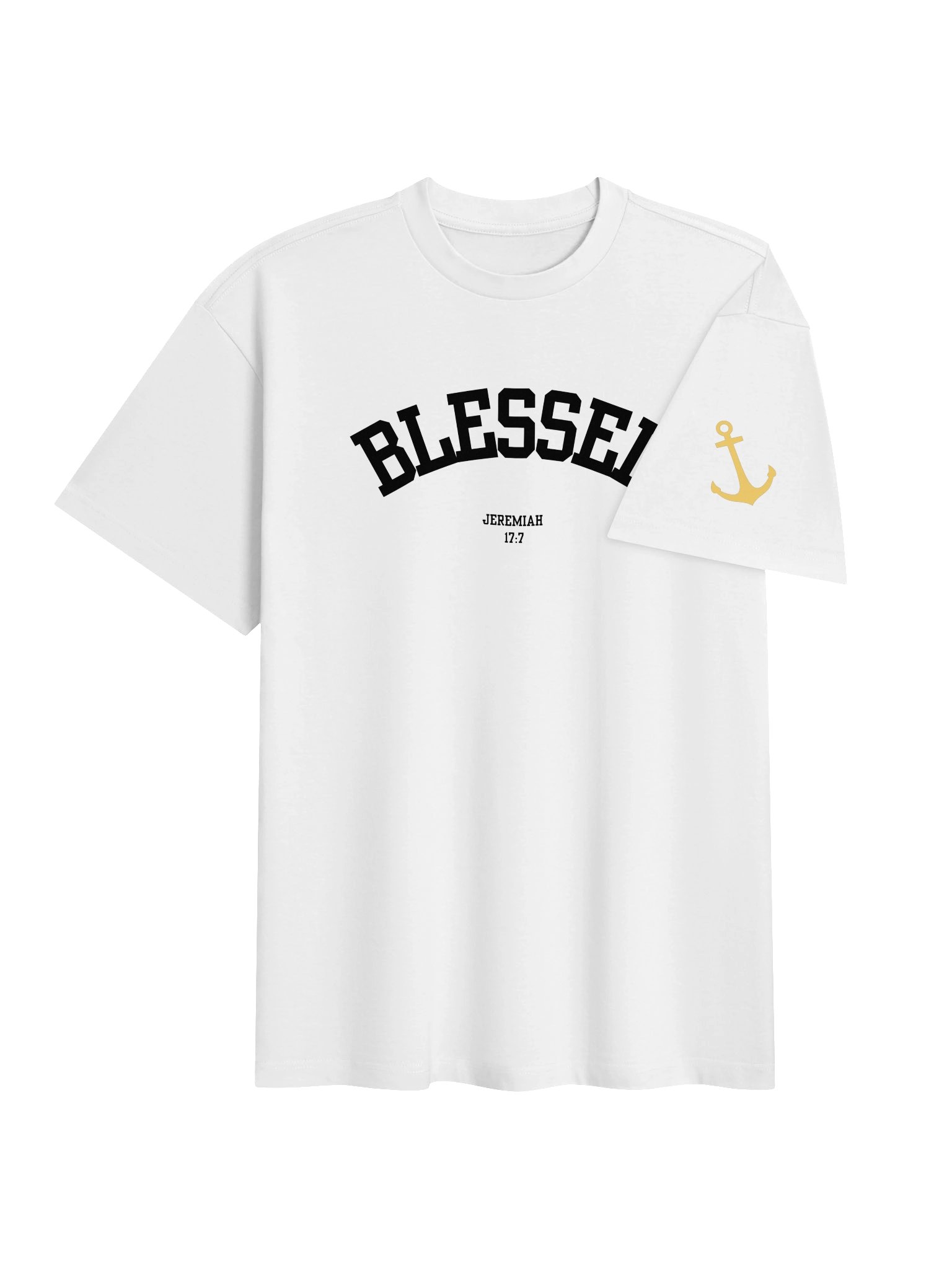 Blessed Boxy Tee (White) product image (4)