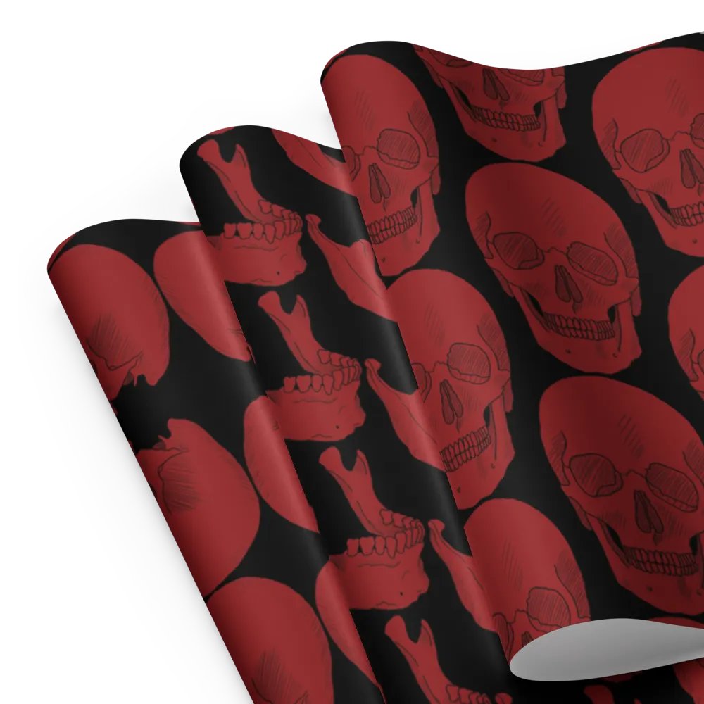 Skulls wrapping paper product image (8)