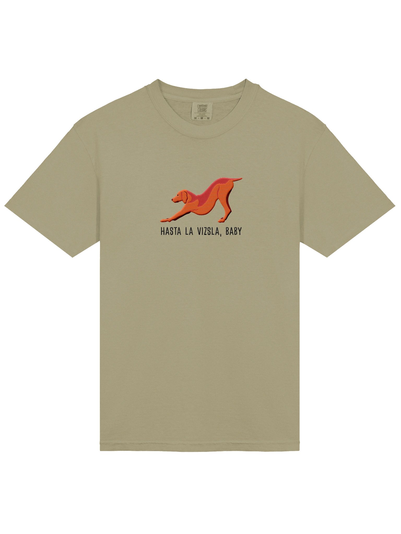 Hasta La Vizsla, Baby T-Shirt(Embroidered) of a Vizsla(Docked Tail) product image (6)