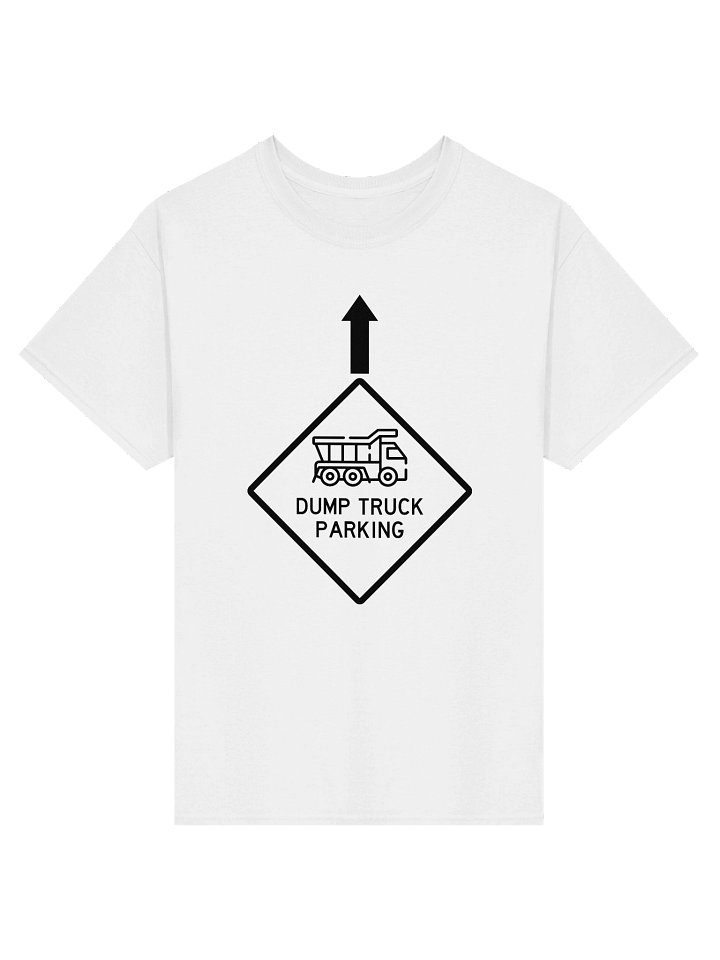 Dump Truck Parking White Tee product image (1)