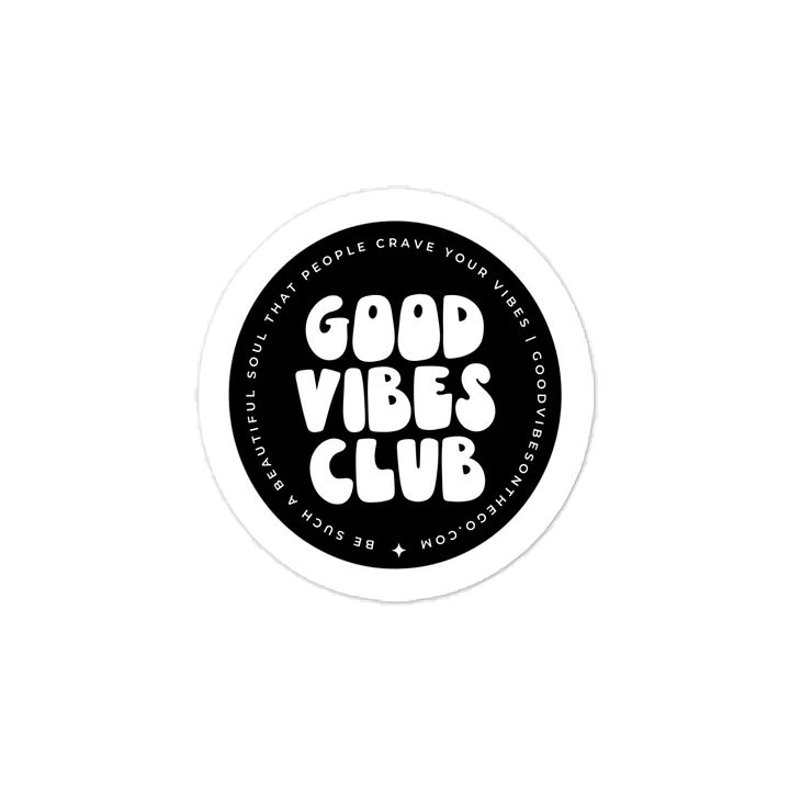 Good Vibes Club Sticker product image (1)