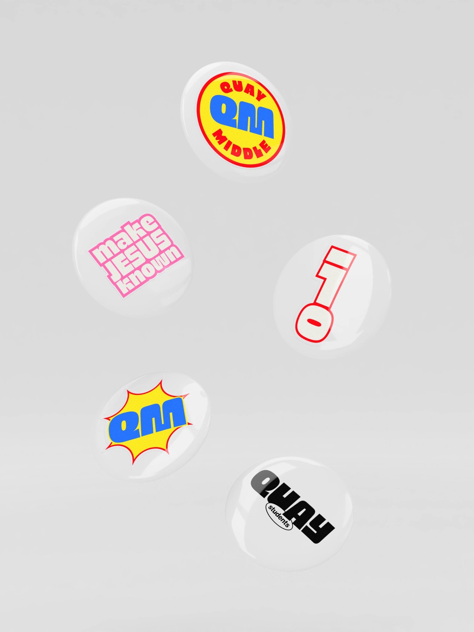 quay students MS button pin pack product image (3)