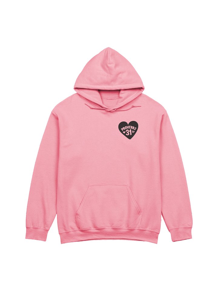 Proverbs 31 hoodie- black writing product image (1)