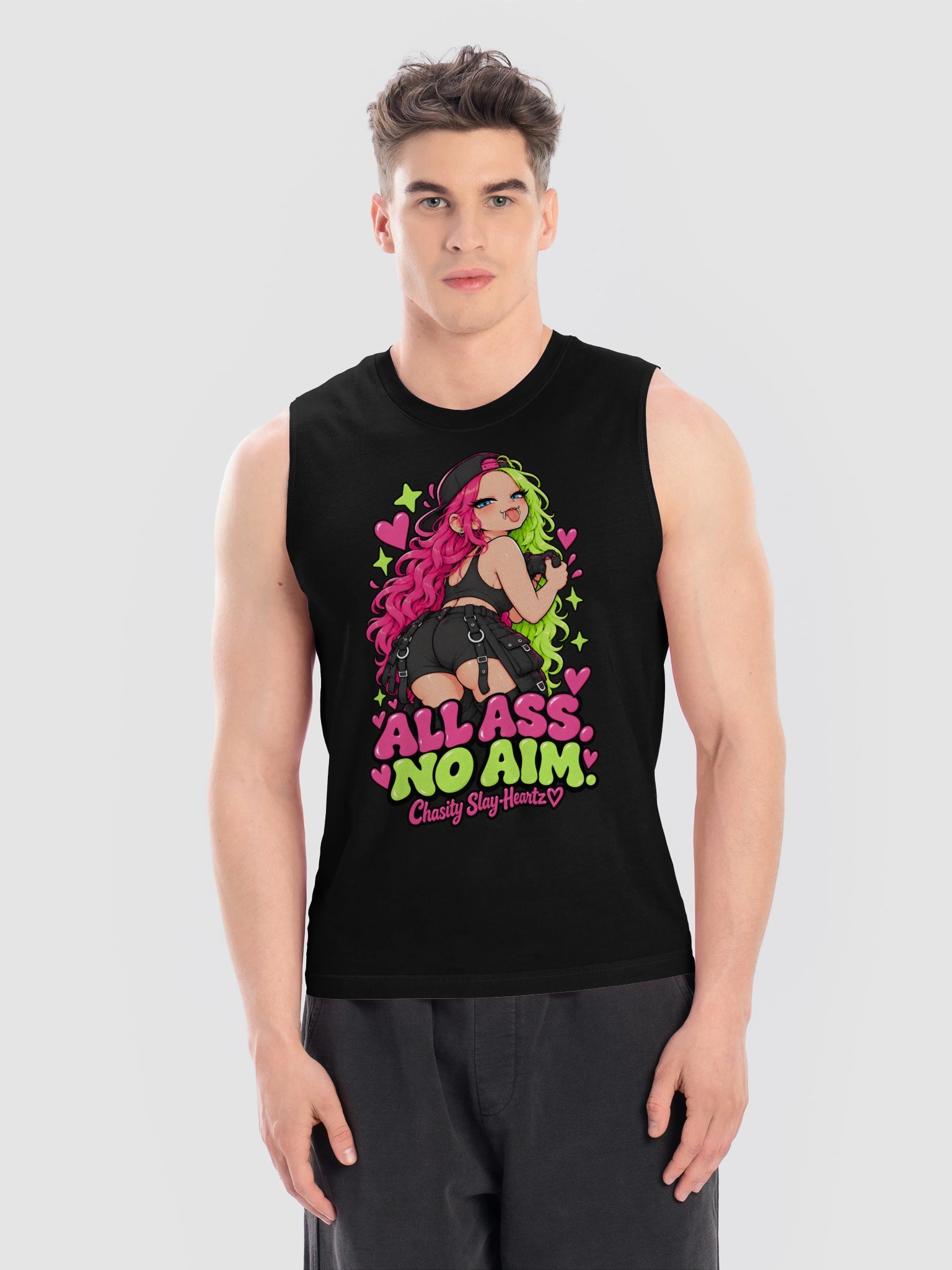 All Ass. No Aim. - Chad Graphic Tank product image (14)