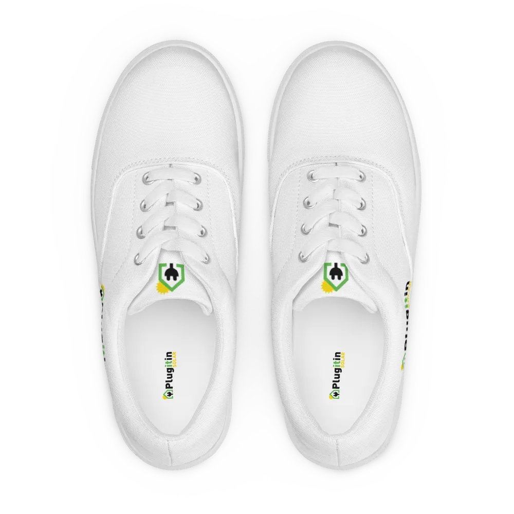 Plug It In Solar High-Quality Women's Lace-Up Canvas Shoes product image (1)
