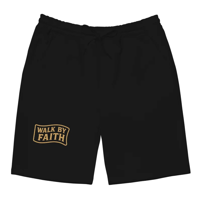 Walk By Faith (Flag) Fleece Shorts product image (1)