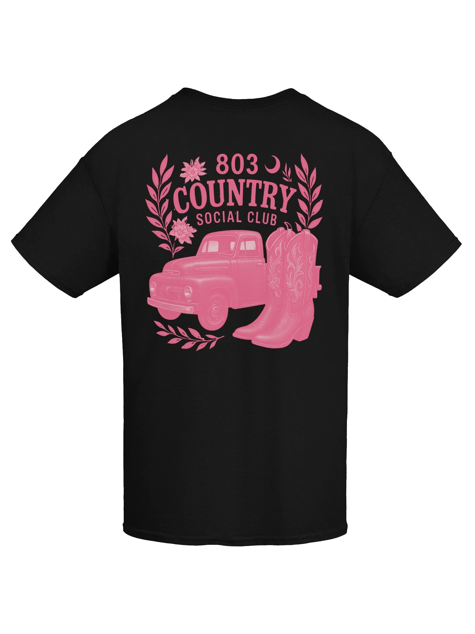 803 Country Social Club Cowboy Graphic Tee Pink Detail product image (7)