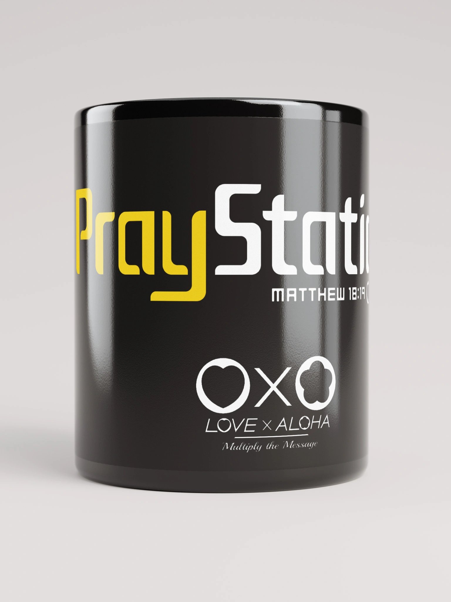 LXA PrayStation Mug - Black | Love X Aloha - Faith Collection | Premium Christian Merch product image (9)
