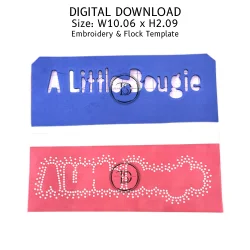 A Little Bougie 3D Puff Embroidery & Rhinestone Design product image (3)