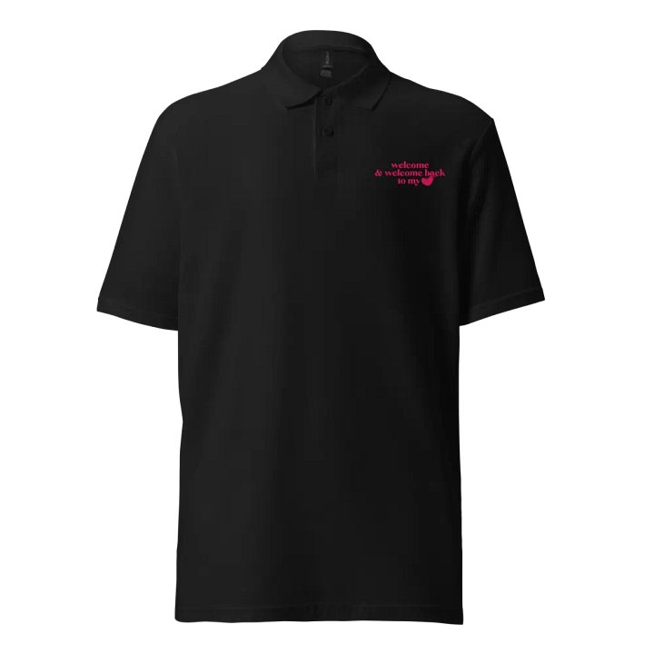 Embroidered Polo Shirt - "Welcome & Welcome Back to My Heart" product image (1)