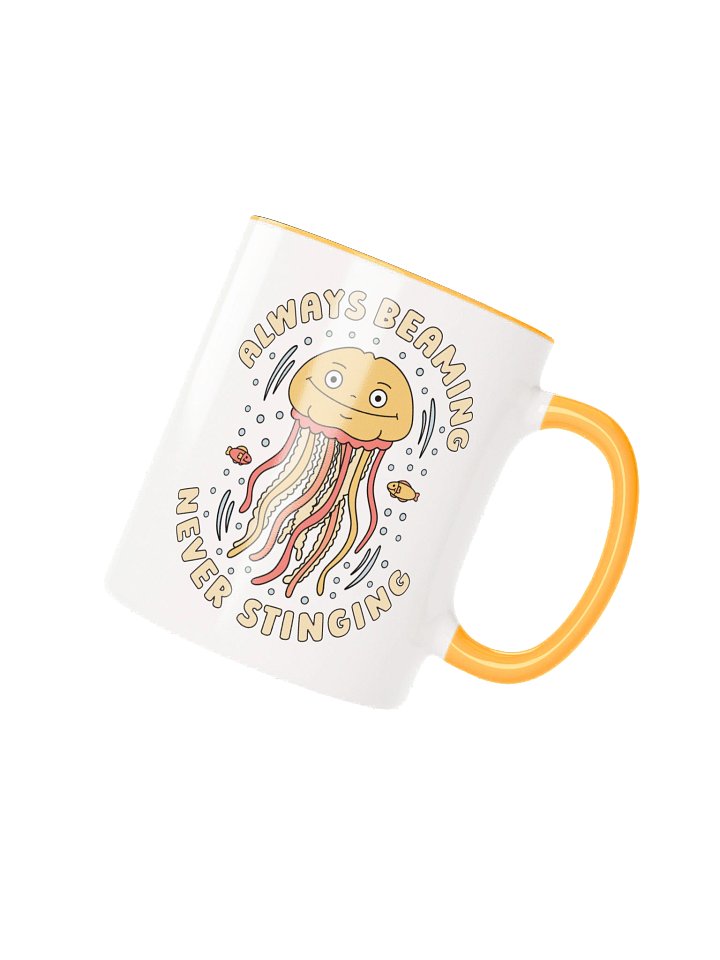 Always Beaming Never Stinging Cute Silly Funny Jellyfish Mug product image (1)