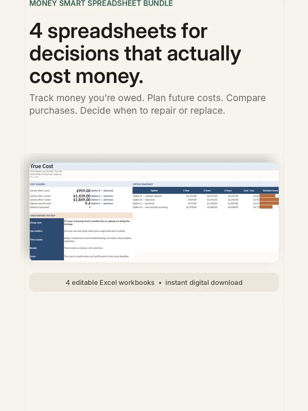 Money Smart SpreadSheet Bundle product image (6)