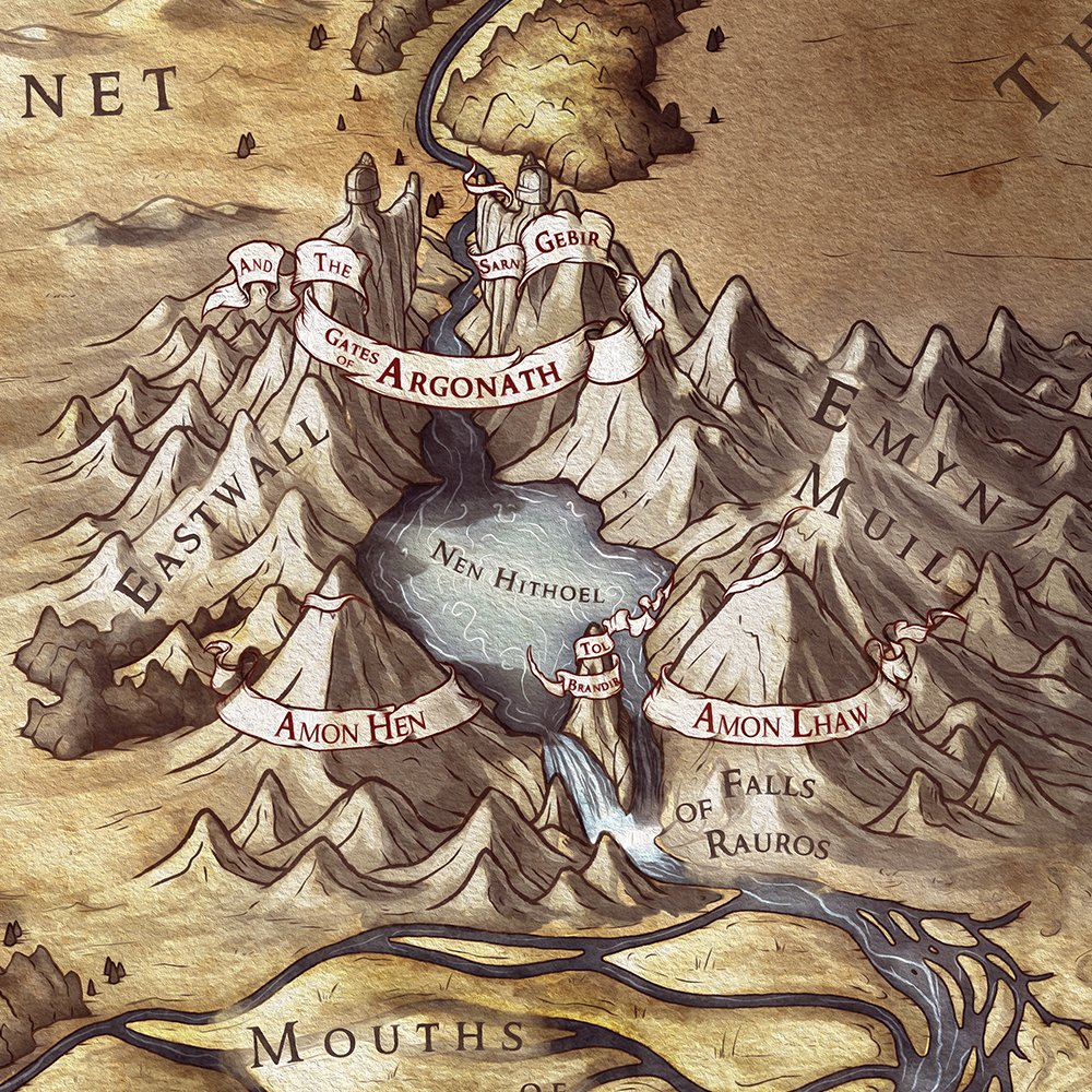 Map of Rohan (Framed) product image (4)