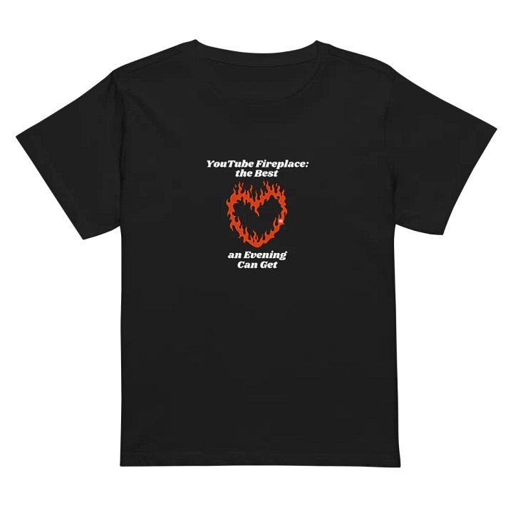 Flaming Heart - YouTube Fireplace: The Best an Evening Can Get | High Waisted Tee product image (1)