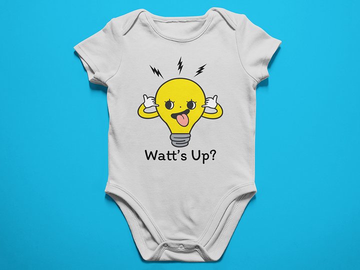 WATT'S UP? - Baby Bodysuit Onesies for Boys and Girls product image (3)