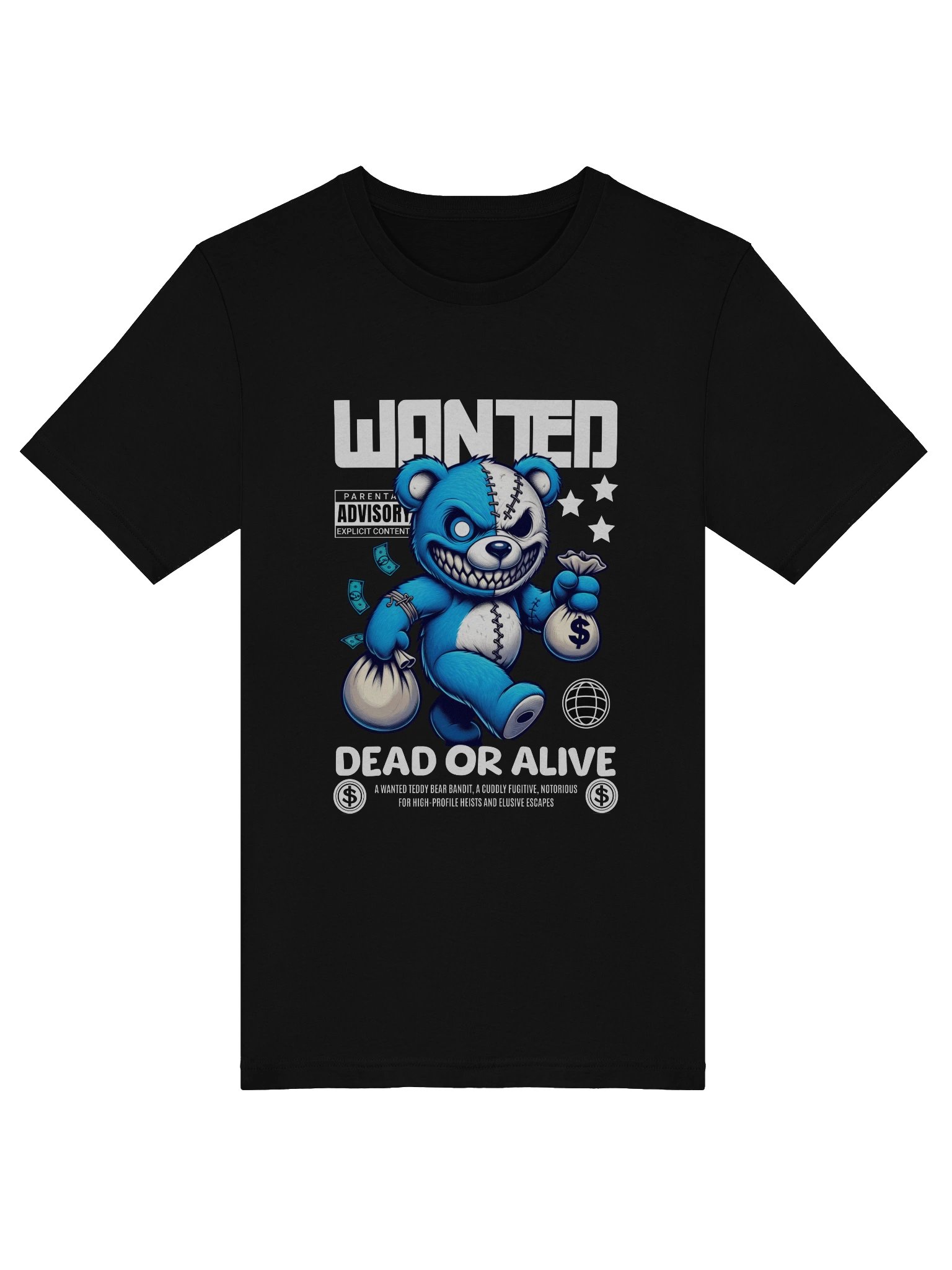 Rebellious Teddy Bear Moneybags T-Shirt product image (5)