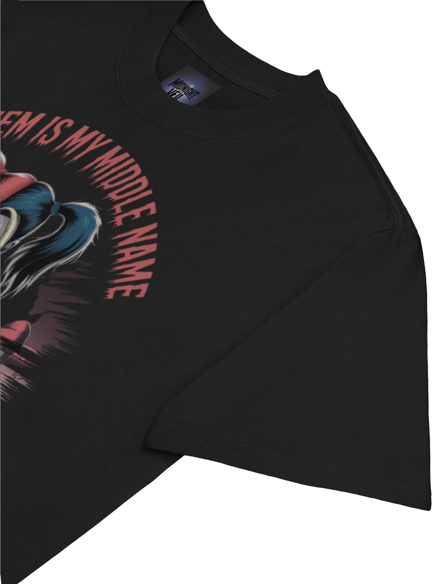 Harley Quinn 'Mayhem is My Middle Name' Oversized Faded T-Shirt product image (7)
