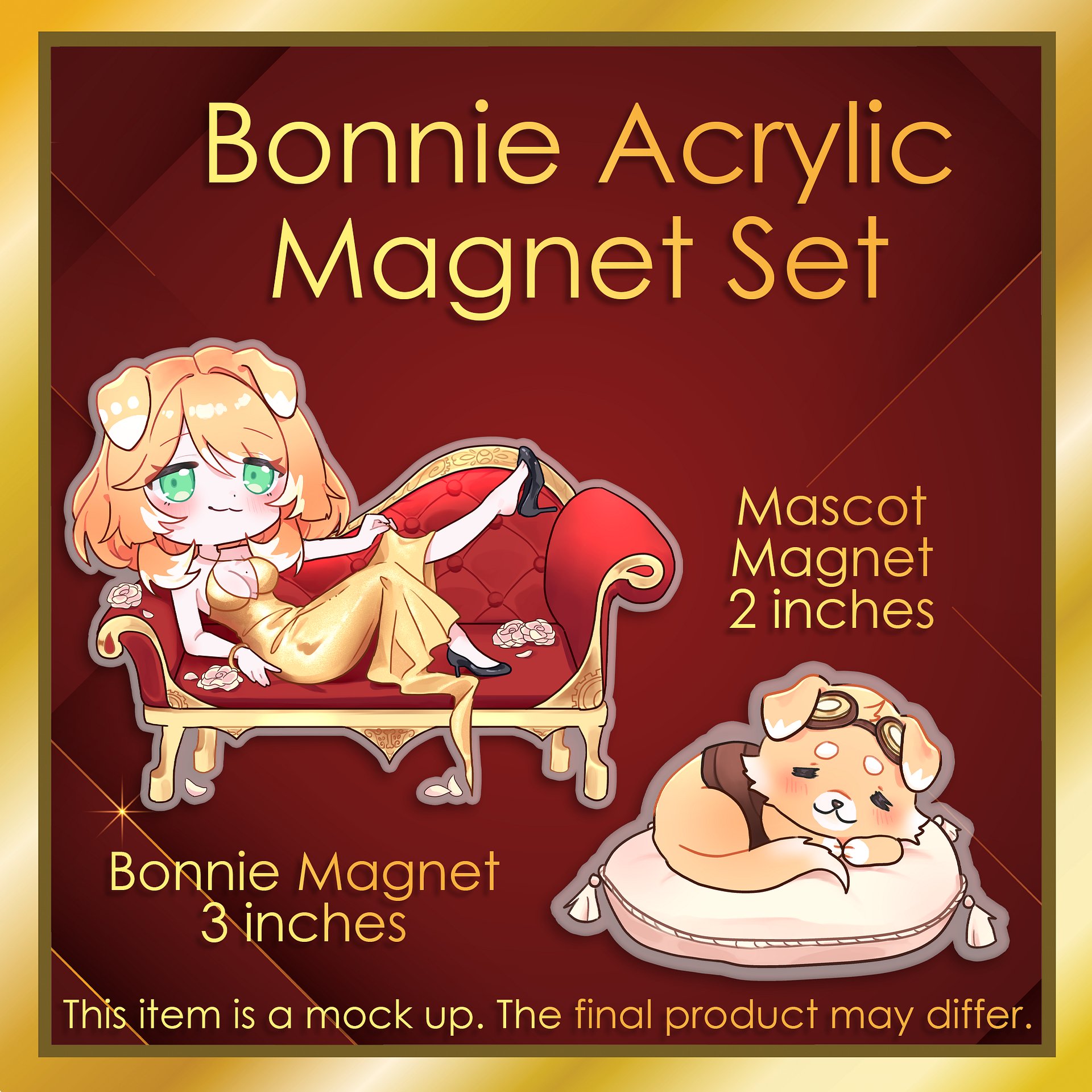 Bonnie Barkswell Anniversary Acrylic Magnet Set [PREORDER] product image (1)