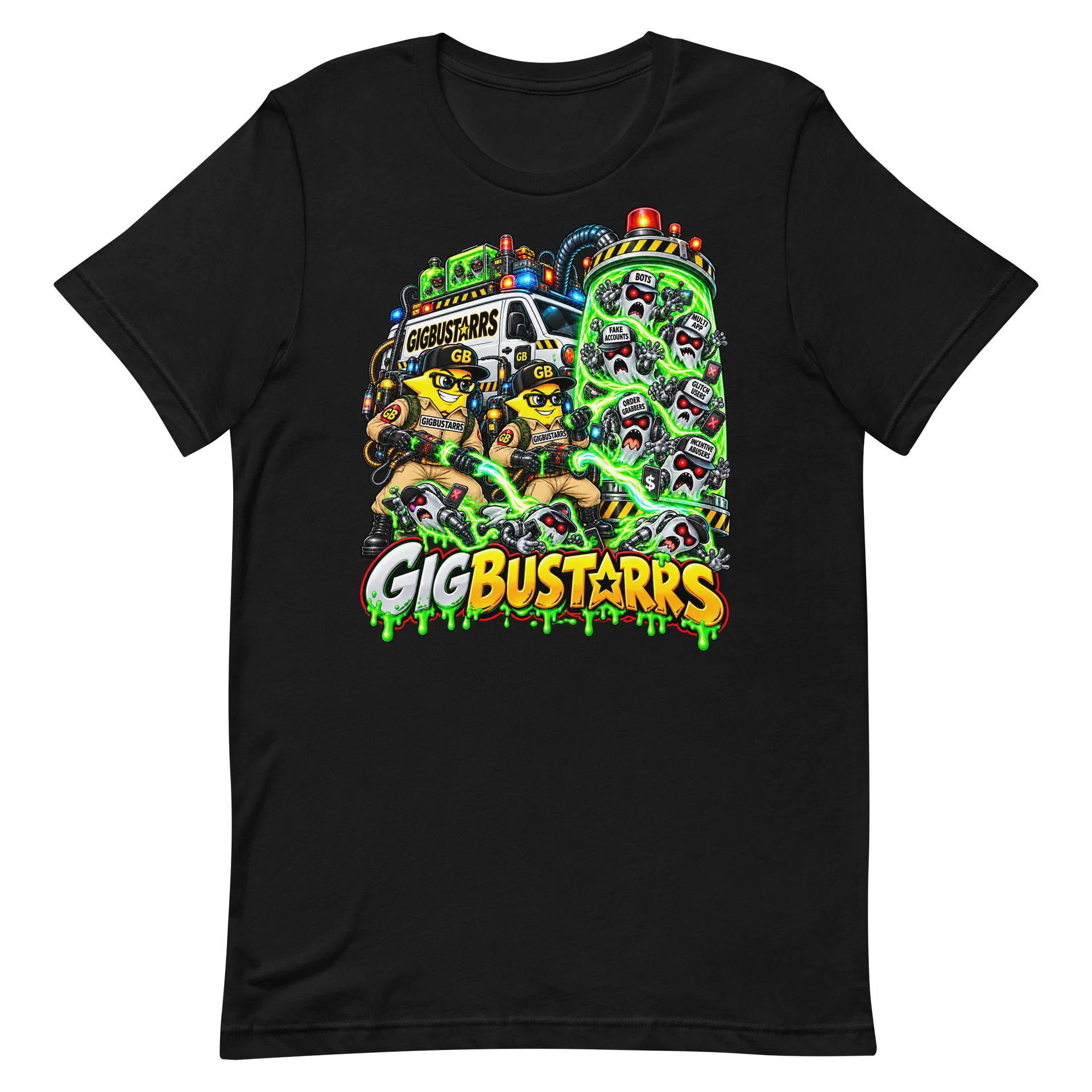 GigBustarrs – Who You Gonna Call? | Gig Worker T-Shirt product image (2)