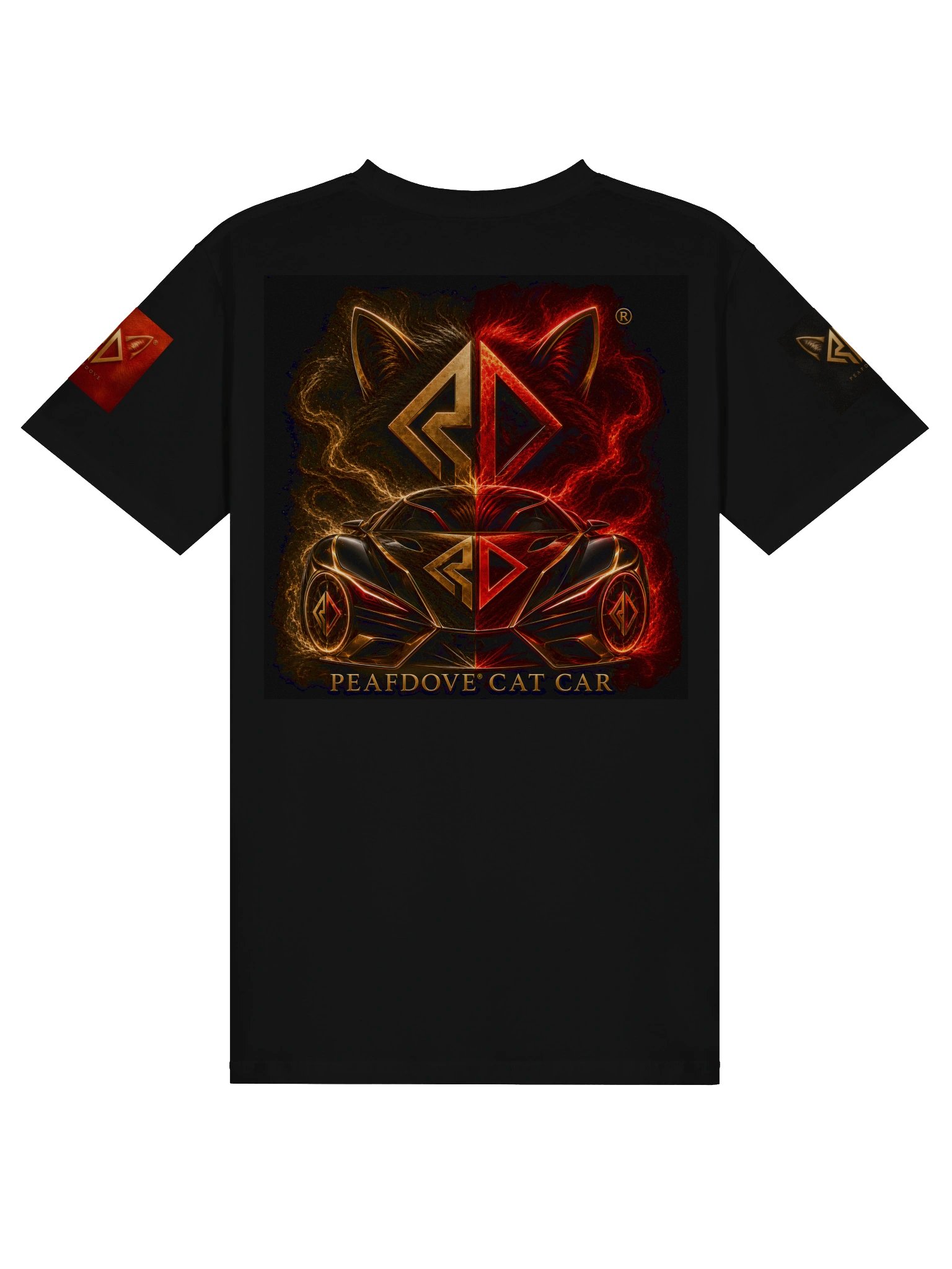 PEAFDOVE® CAT CAR SIGNAL — Black Shirt product image (3)