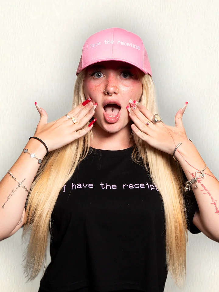 I have the receipts. black/pink, oversized tee product image (1)
