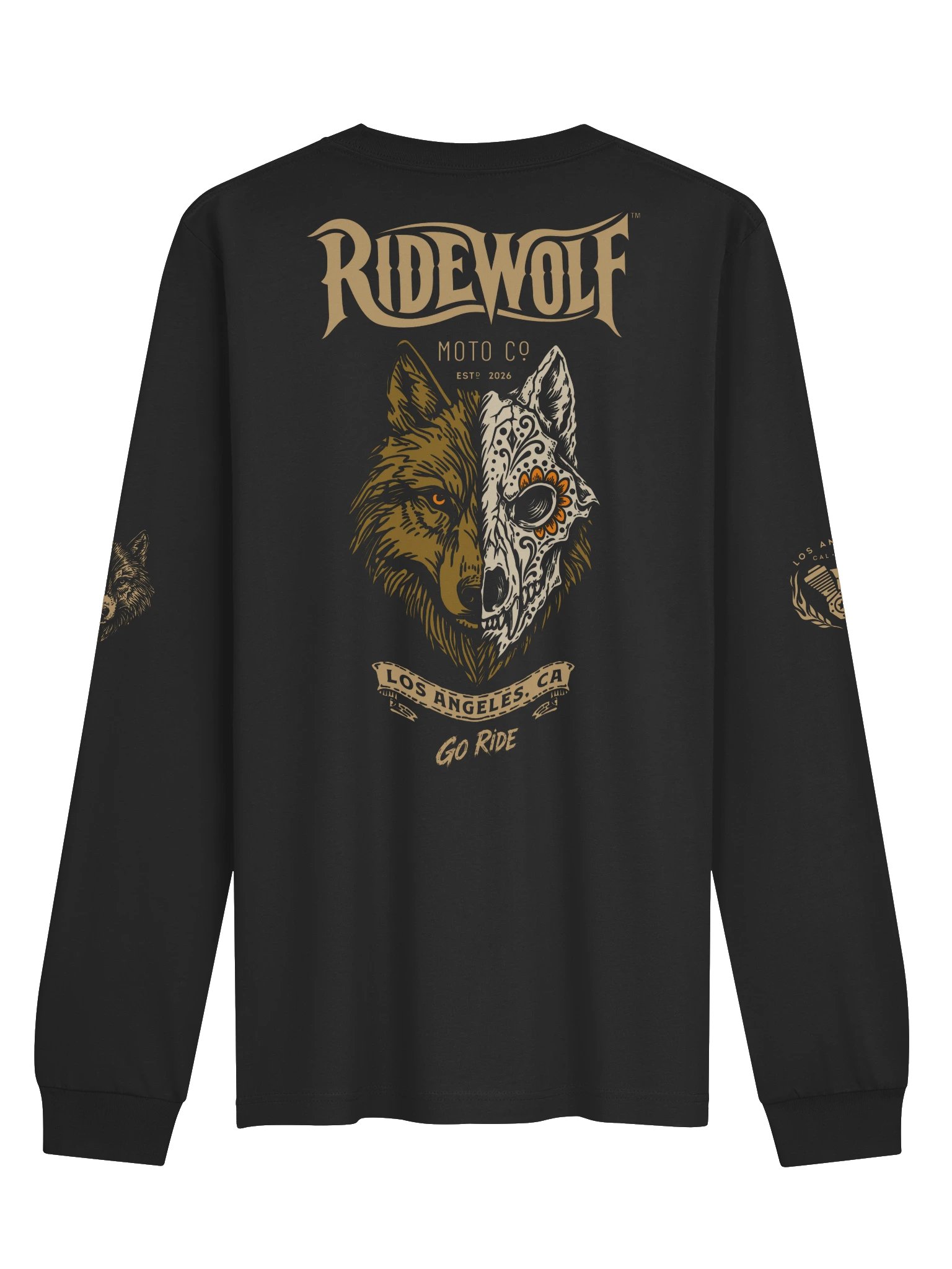 RideWolf Sugar Skull Long Sleeve product image (1)