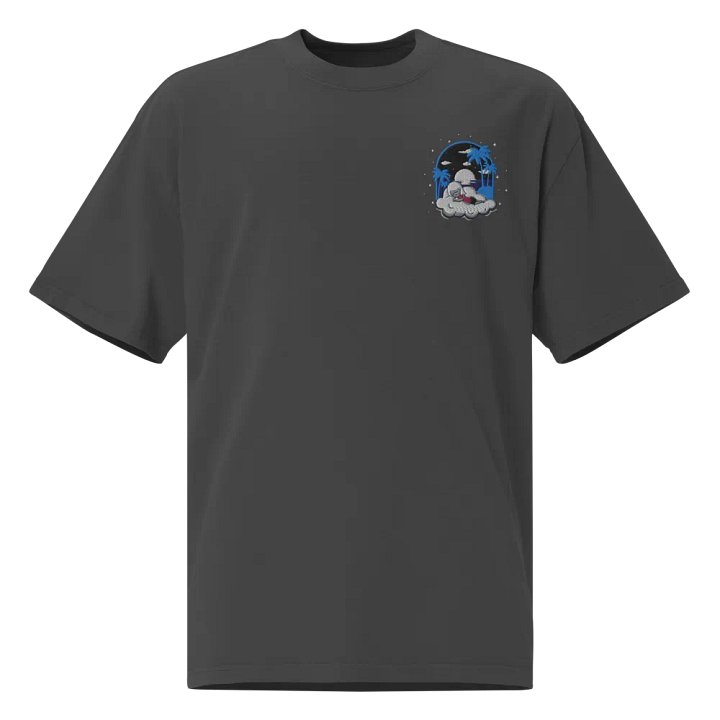 Cloudy Night Oversized T-Shirt Embroidered product image (1)