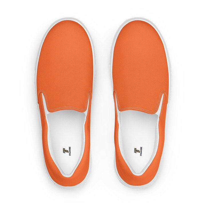 TITAnvibe Women's Sunset Orange Canvas Slip-Ons product image (1)