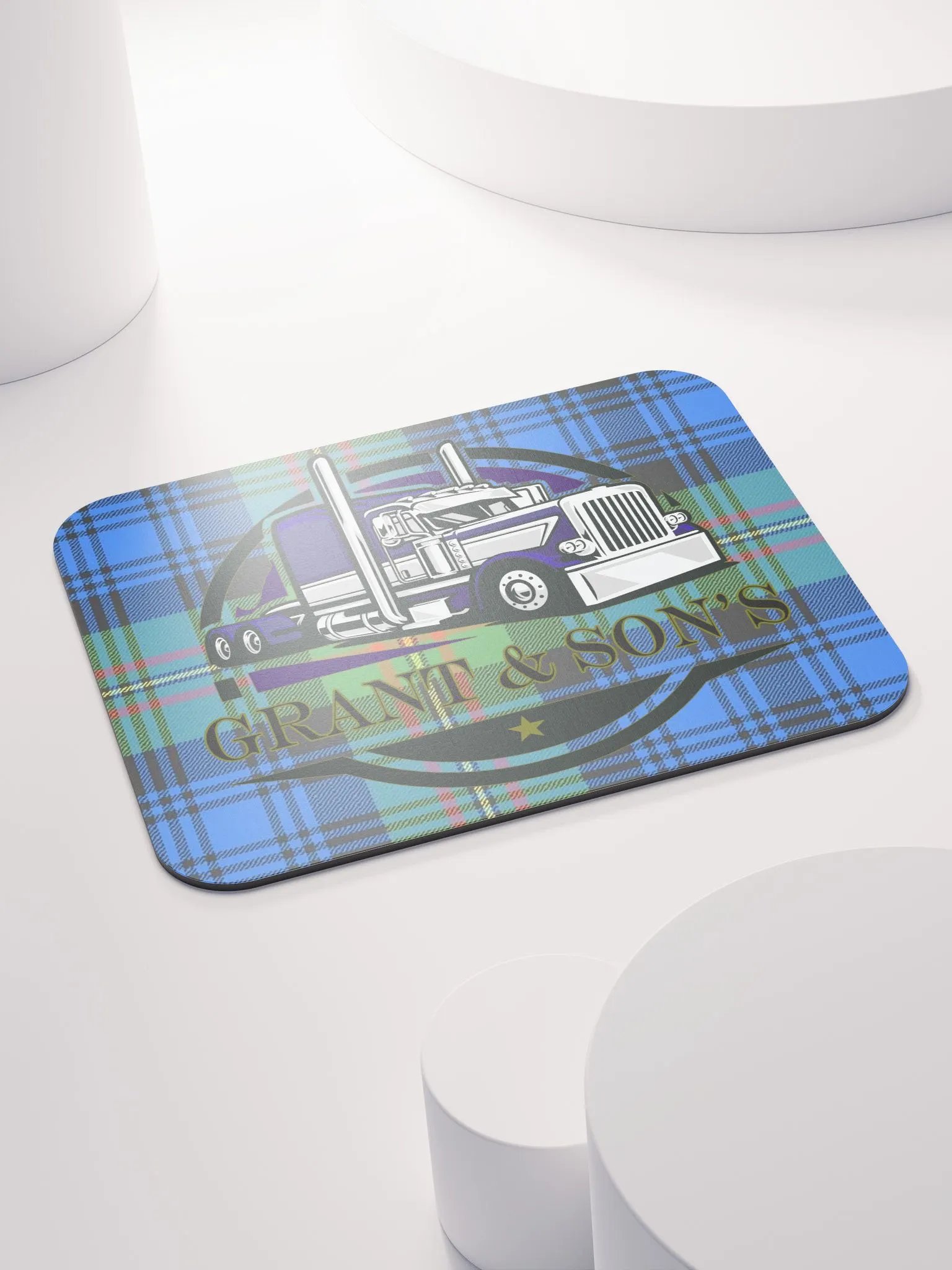 Grant & Son's Tartan Truck Mouse Pad product image (4)
