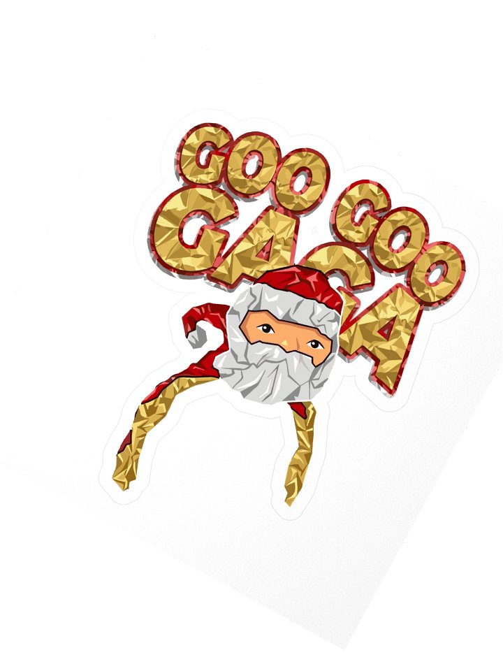 Goo Goo Gaga Santa Meme Sticker | Viral "I Want Milk" TikTok product image (2)