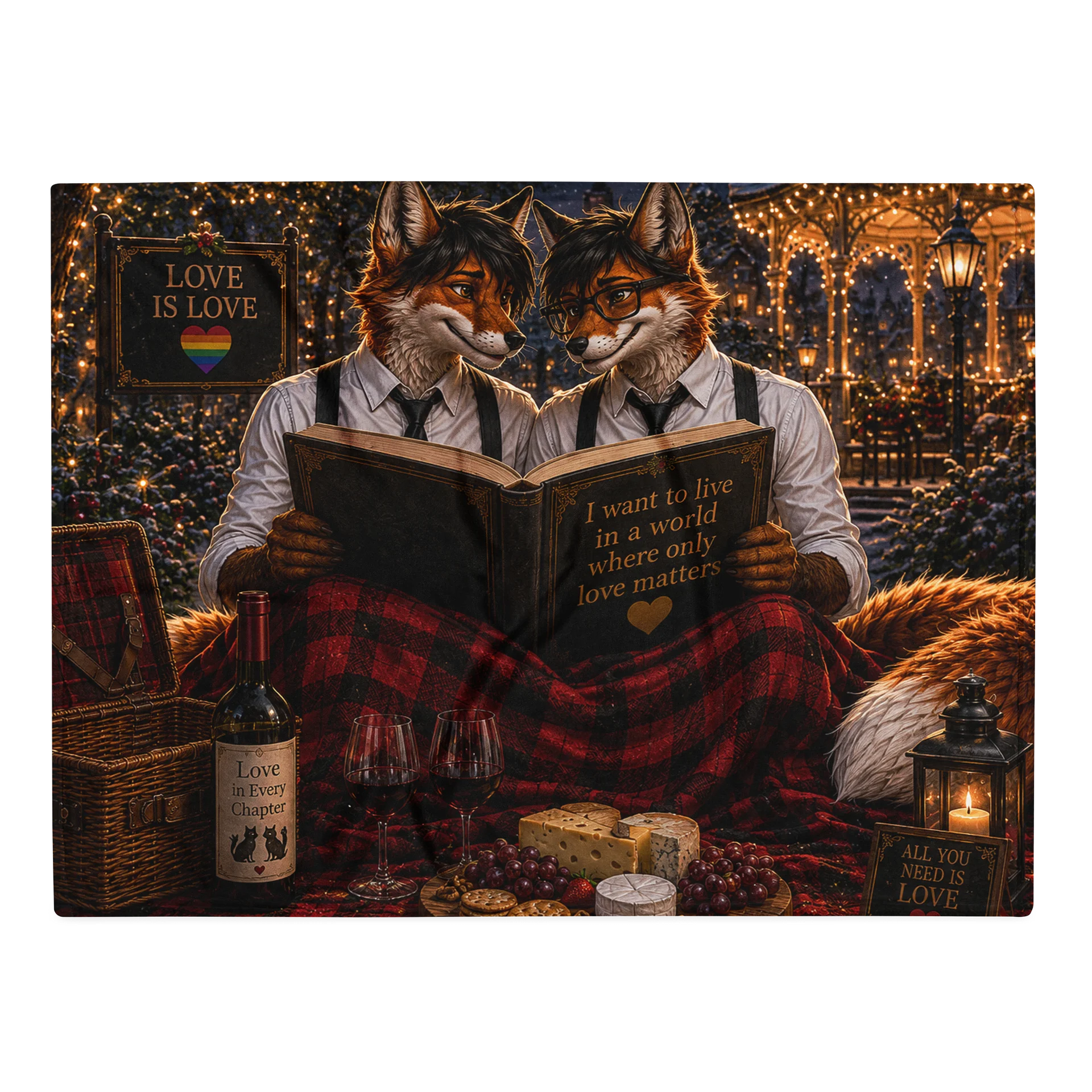 Sam & Oley Love Is Love Throw Blanket. product image (2)
